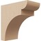 Ekena Millwork 4"W x 8"D x 8"H Classic Yorktown Rough Cedar Woodgrain TimberThane Corbel, Primed Tan CORUR04X08X08YORRCPR - alternate 1